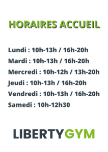 Horaires accueil